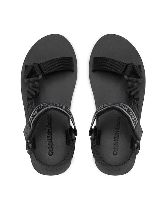 Men's Leather Sandals Black