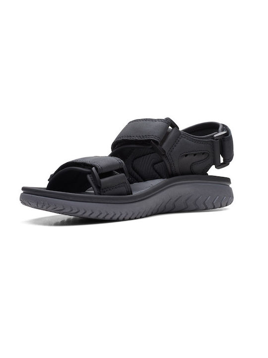 Clarks Wesley Bay Herrensandalen in Schwarz Farbe