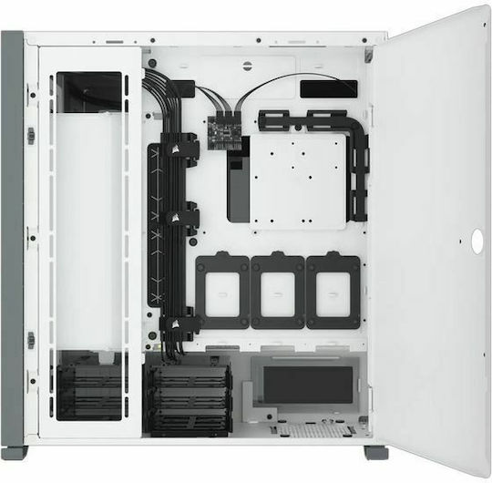 Corsair 7000D Airflow Gaming Voller Turm Computergehäuse mit Seitenfenster Weiß