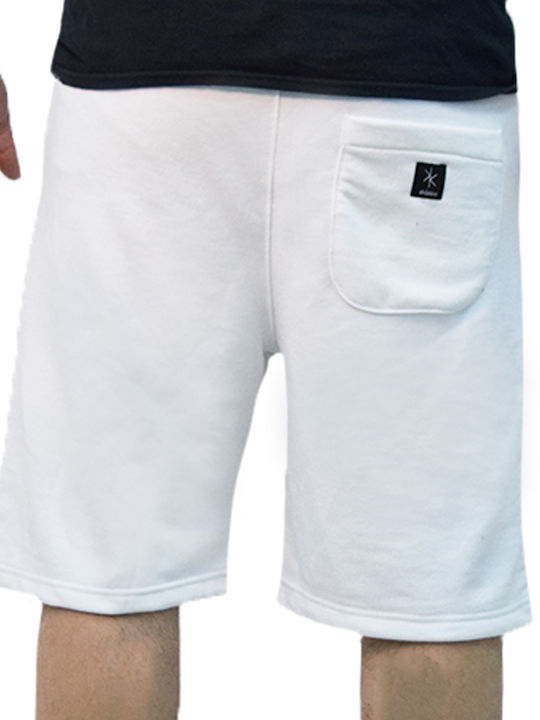 Shaikko Sportliche Herrenshorts Weiß