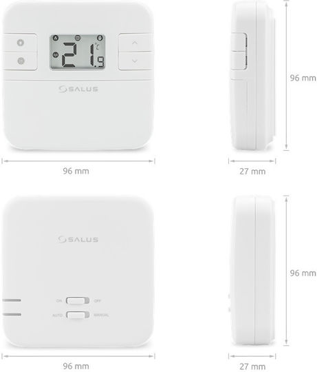 Salus RT310RF Ψηφιακός Θερμοστάτης Χώρου