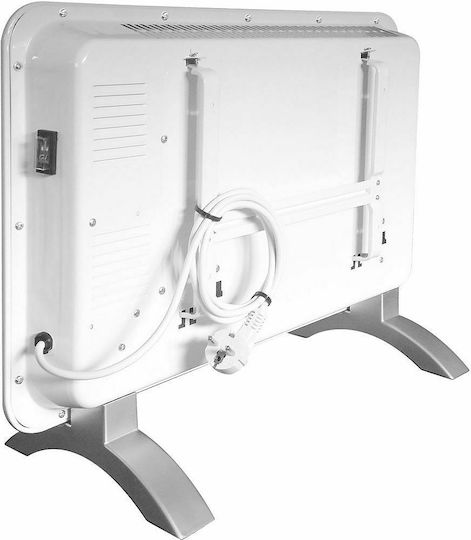 Thermoval T 19 Konvektorheizung Wand 1500W mit elektronischem Thermostat und WiFi 76x38cm Weiß
