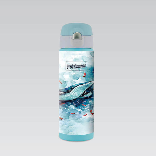 Maestro MR-1634 Μπουκάλι Θερμός Ανοξείδωτο 400ml Μπλε με Επιστόμιο