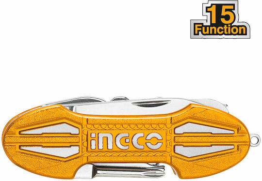 Ingco Schweizer Taschenmesser Gelb