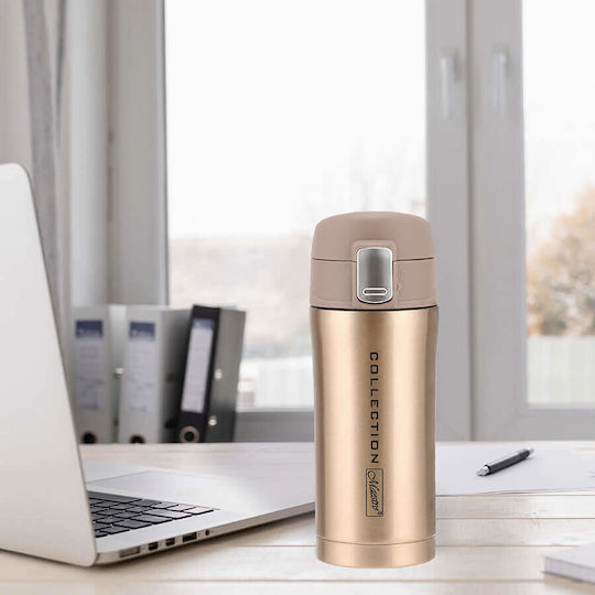 Maestro MR-1641 Μπουκάλι Θερμός Ανοξείδωτο 320ml Gold