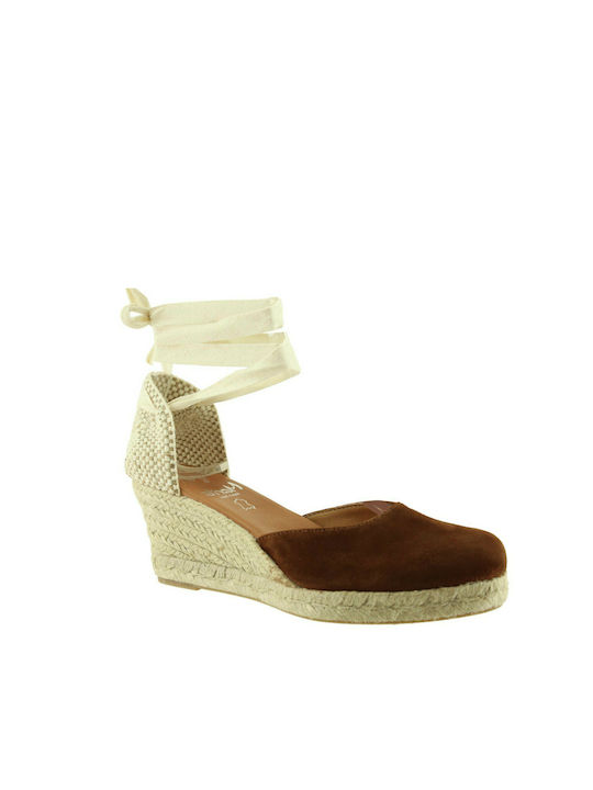 Marila Women's Espadrilles Leather 748-22102 Tan Suede