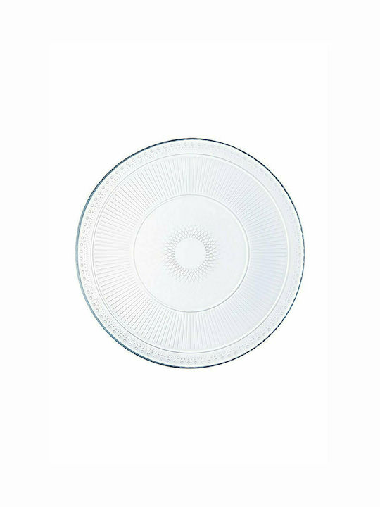 Luminarc Louison Plate Shallow Glass Transparent with Diameter 32cm