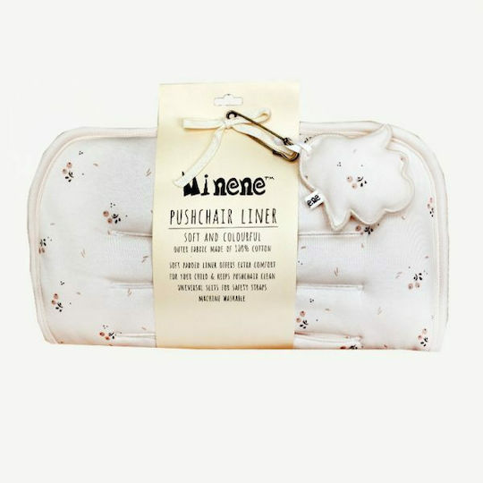 Minene Stroller Mattress Flowers 35x75cm Pink OS