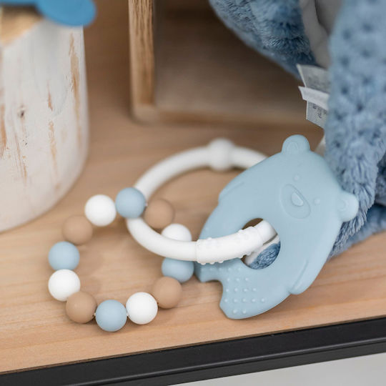 Nattou Bear Silicone Teether for 0 Months+