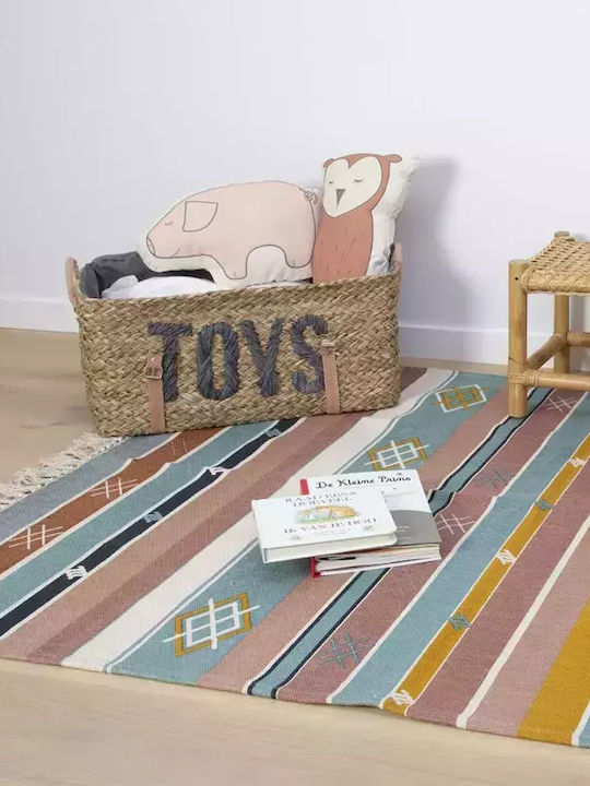 Childhome Παιδικό Κουτί Αποθήκευσης Small Toys Set Of 2 Rattan Basket Μπεζ 52x31x25cm 2τμχ