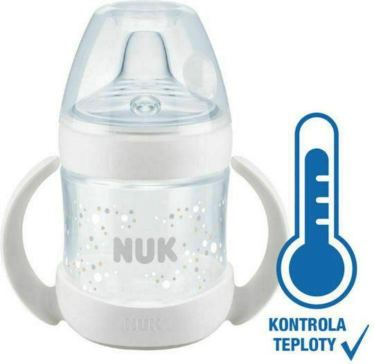 Nuk First Choice Nature Sense Educational Sippy Cup Plastic with Handles White for 6m+m+ 150ml