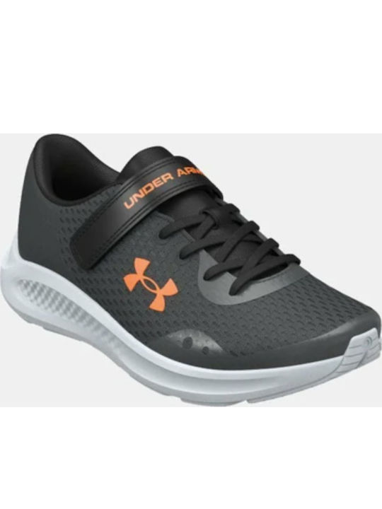 Pursuit 3 Kids Sports Shoes Running with Hoop & Loop Closure Gray