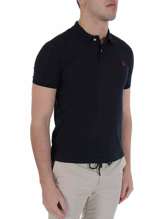King Polo Short Sleeve Blouse Navy Blue