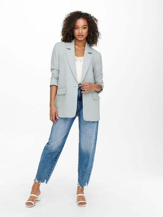 Only Lana Long Women's Blazer Light Blue