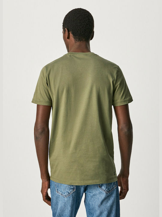 Pepe Jeans Men's Short Sleeve T-shirt Khaki