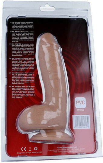 Intense Mr Intense Realistic Cock 17 Ρεαλιστικό Dildo με Όρχεις και Βεντούζα Flesh 19.7cm