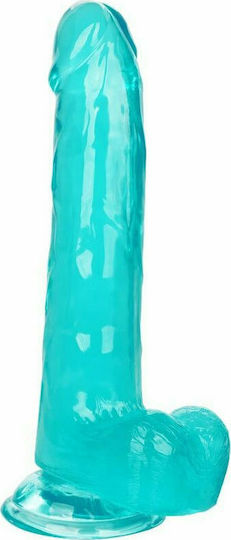Calexotics Size Queen Dildo Realistisches Dildo mit Hoden und Saugnapf Turquoise 20cm
