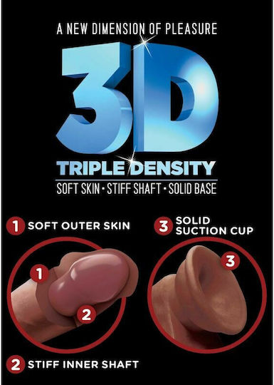 King Cock Triple Density Ρεαλιστικό Dildo Tan 15cm