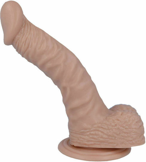 Intense Mr Intense Realistic Cock 18 Glass Dildo with Balls and Suction Cup Flesh 19.8cm