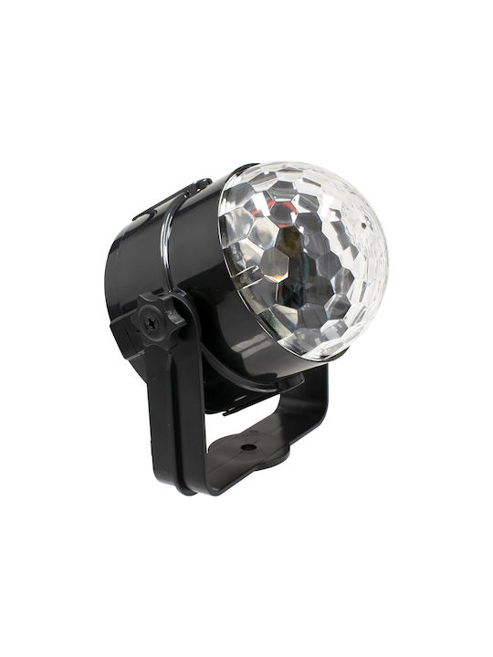 GloboStar Party Disco LED 15W Διακοσμητικό Φωτιστικό με Φωτισμό RGB Party Light LED σε Μαύρο Χρώμα