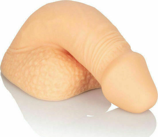 Calexotics Packer Gear Silicone Packing Penis Реалистично дилдо с тестиси Слонова кост 12.75см