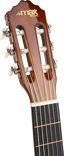 Max Audio Soloart Classical Guitar 4/4 Dark Wood