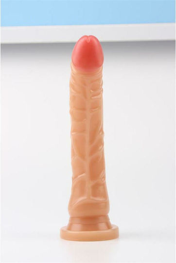 Chisa Novelties Keep Love Deep Exploration Dildo Реалистично дилдо Със смукателна чашка Телесен 23см