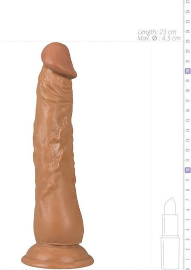 You2Toys Latin Lover Реалистично дилдо Със смукателна чашка Телесен 23см