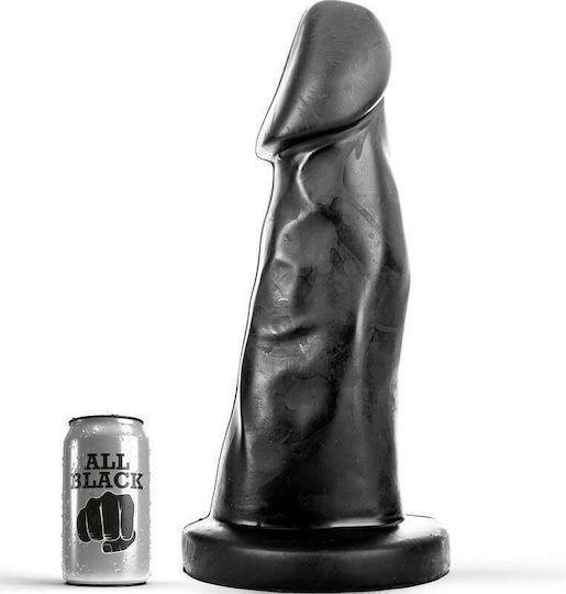 All Black Wolf Ρεαλιστικό Dildo με Βεντούζα Μαύρο 39cm