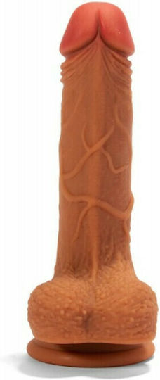 Chisa Novelties X-Men Double Layer Silicone Dildo Realistic Dildo with Balls and Suction Cup Flesh 21cm