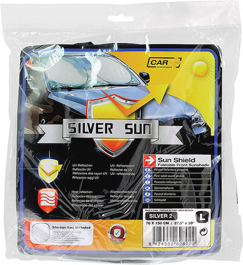 Auto Gs Interner Auto-Windschutzscheibenschutz Silver Sun Groß 150x70cm