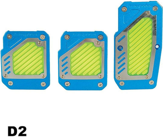 Autoline Car Pedal Set Universal Purple 3pcs