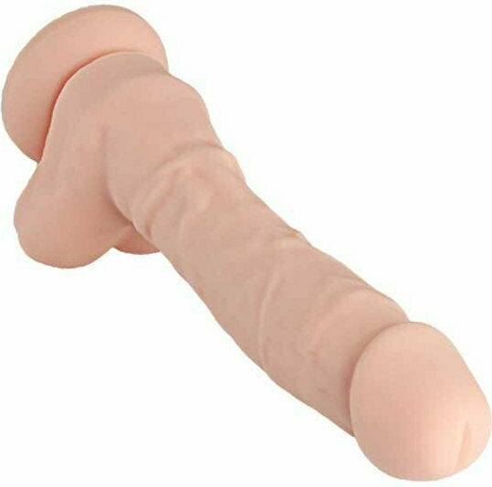 Dream Toys Ultra Realistic Dildo Dual Density Realistic Dildo with Balls and Suction Cup Flesh 22cm
