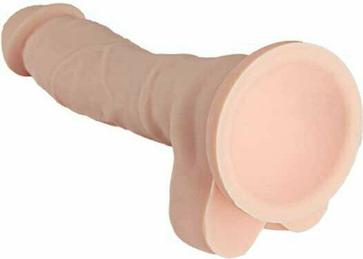 Dream Toys Ultra Realistic Dildo Dual Density Realistic Dildo with Balls and Suction Cup Flesh 22cm
