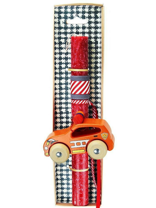 Easter Candle Round with Box SUV Car 34pcs Red