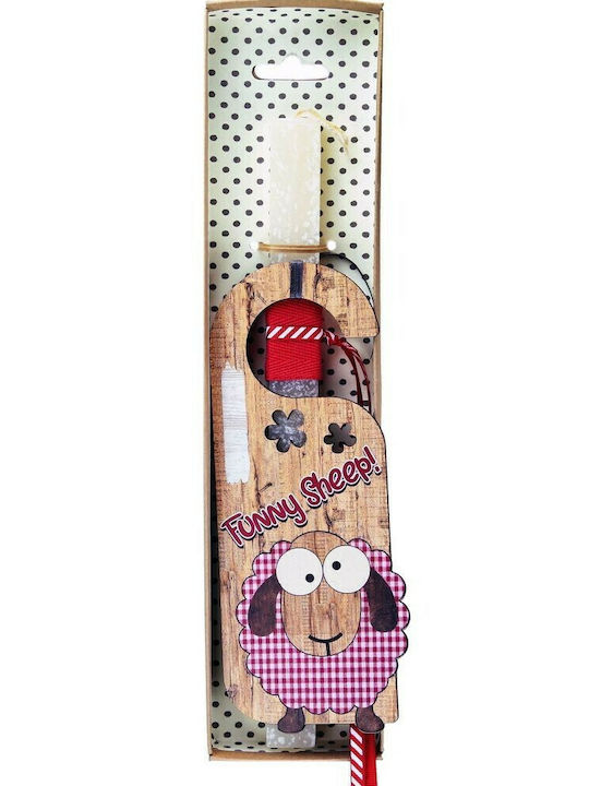 Lumanare De Paste Peppa Pig Pătrată Cu Cutie Placă De Ușă Miel Placă De Ușă Miel