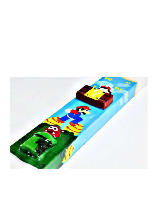 Χειροποίητη Super Mario Λαμπάδα Super Mario Πλακέ Αρωματική