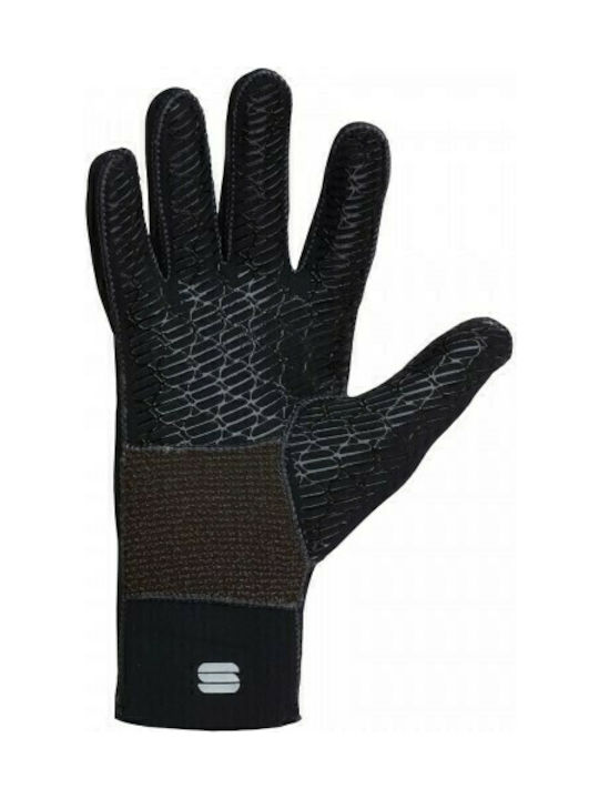 Sportful Μακριά Unisex Γάντια Ποδηλασίας Μαύρα