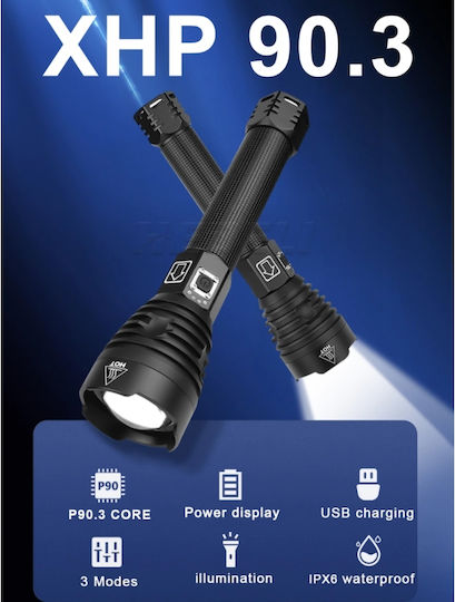 X-Balog Επαναφορτιζόμενος Φακός LED BL601-P90