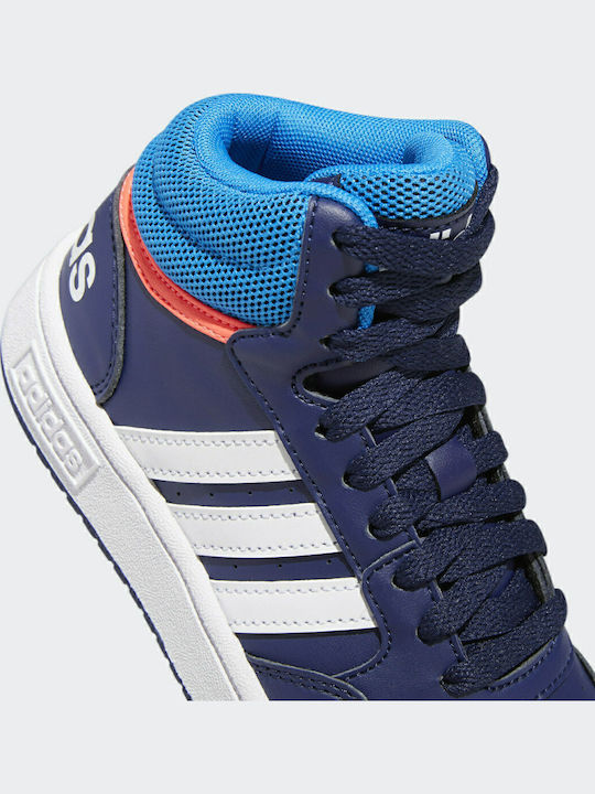 Hoops Hoops Mid 3.0 K Kids Sports Shoes Basketball with Laces Dark Blue / Blue Rush / Turbo