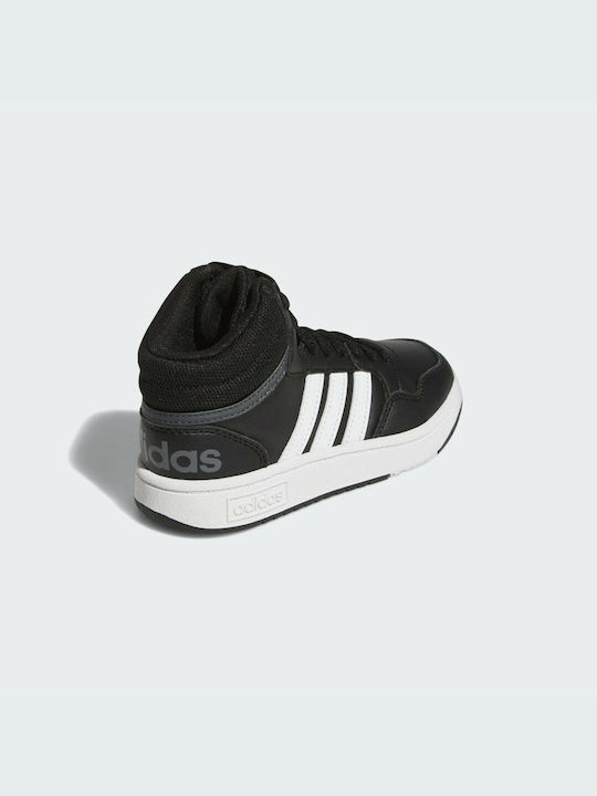 Adidas Αθλητικά Παιδικά Παπούτσια Μπάσκετ Hoops Mid 3.0 K Core Black / Cloud White / Grey Six