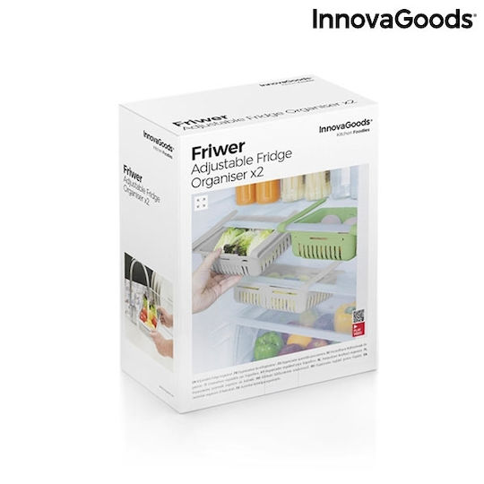 InnovaGoods Кошница за Организация на Хладилника за Общa Употреба Friwer 28x7x7см