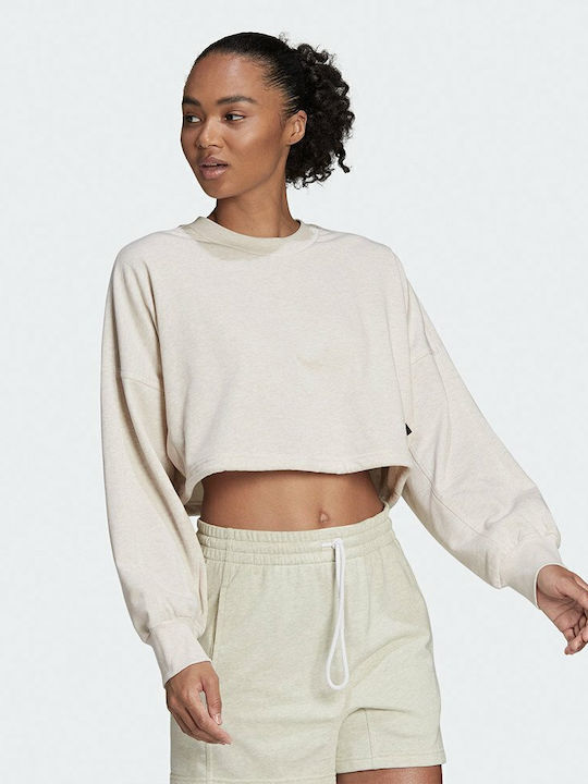 Sportswear Studio Lounge Изрязан Дамски Суитшърт Френски Тери Бомбе