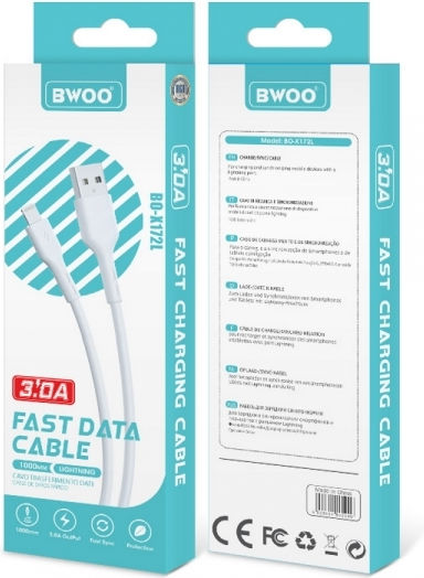 BWOO Cablu USB 2.0 USB-C Masculin - USB-A Alb 1m X172C