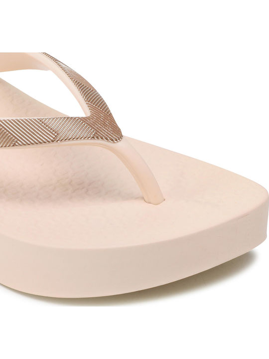 Women's Platform Flip Flops Beige