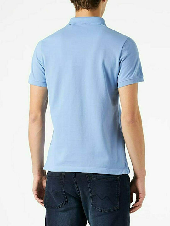 S.Oliver Men's Short Sleeve Blouse Polo Light Blue