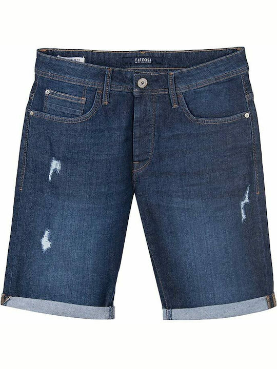 Herrenshorts Jeans Blau