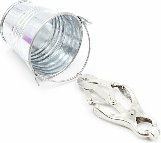 Dream Love OhMama! Nipple Clamps With Buckets Σφιγκτήρες Θηλών σε Ασημί Χρώμα 2τμχ