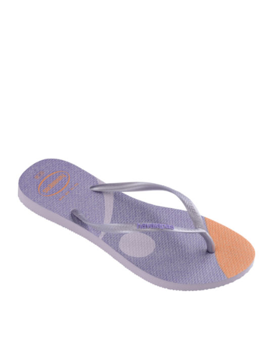 Slim Palette Glow Women's Flip Flops Purple