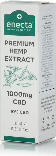 Enecta Premium Extract Έλαιο Κάνναβης σε Σταγόνες 1000mg με 10% CBD 10ml
